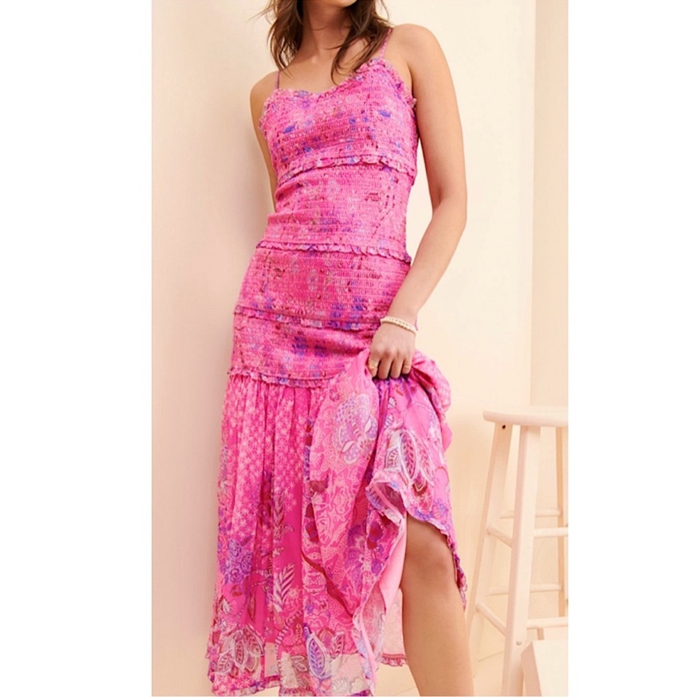 Hemant & Nandita Isha Midi Dress (NWOT)